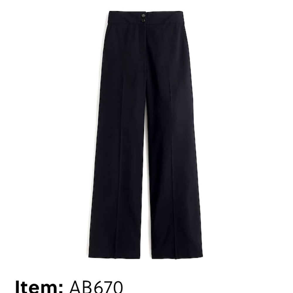 Sweet Navy Blue JCrew wide leg pants. Only worn once.💙💙! Pet/Smoke free home